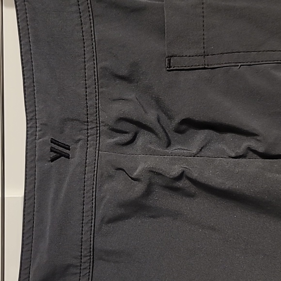 James Perse Yosemite Board Shorts Men's Size 34x10 Gray Stretchy Nylon Trunks - Picture 7 of 9